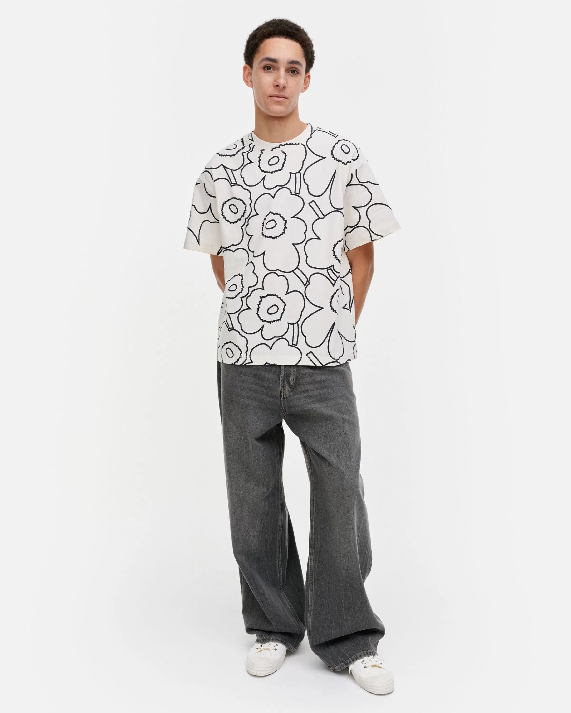 Marimekko Unisex^Kioski Nopeus Pieni Piirto Unikko T-Paita