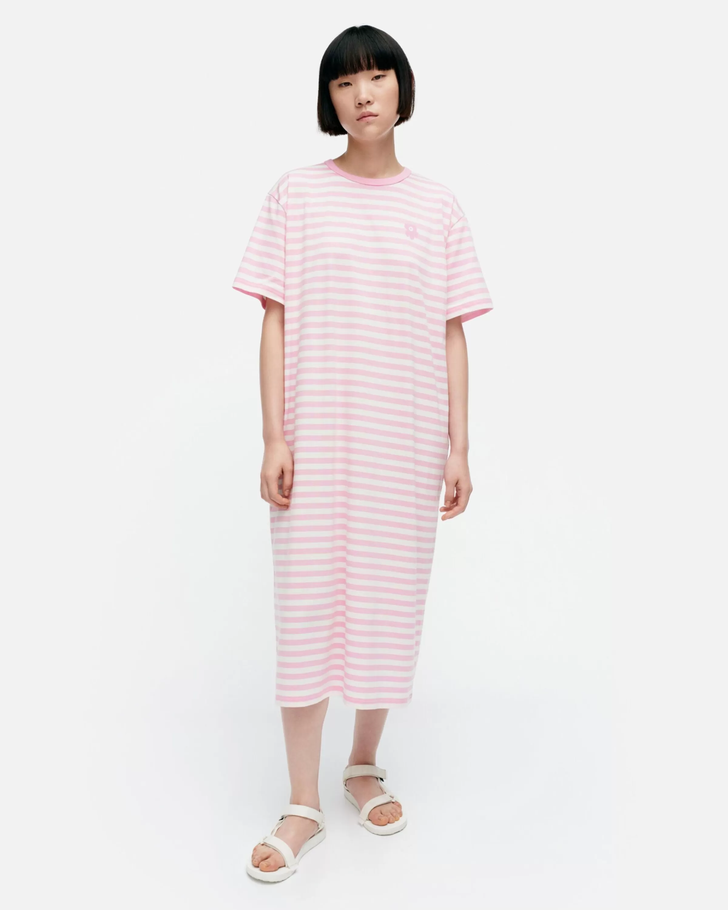 Marimekko Mekot^Kioski Tasaraita Oversized Trikoomekko