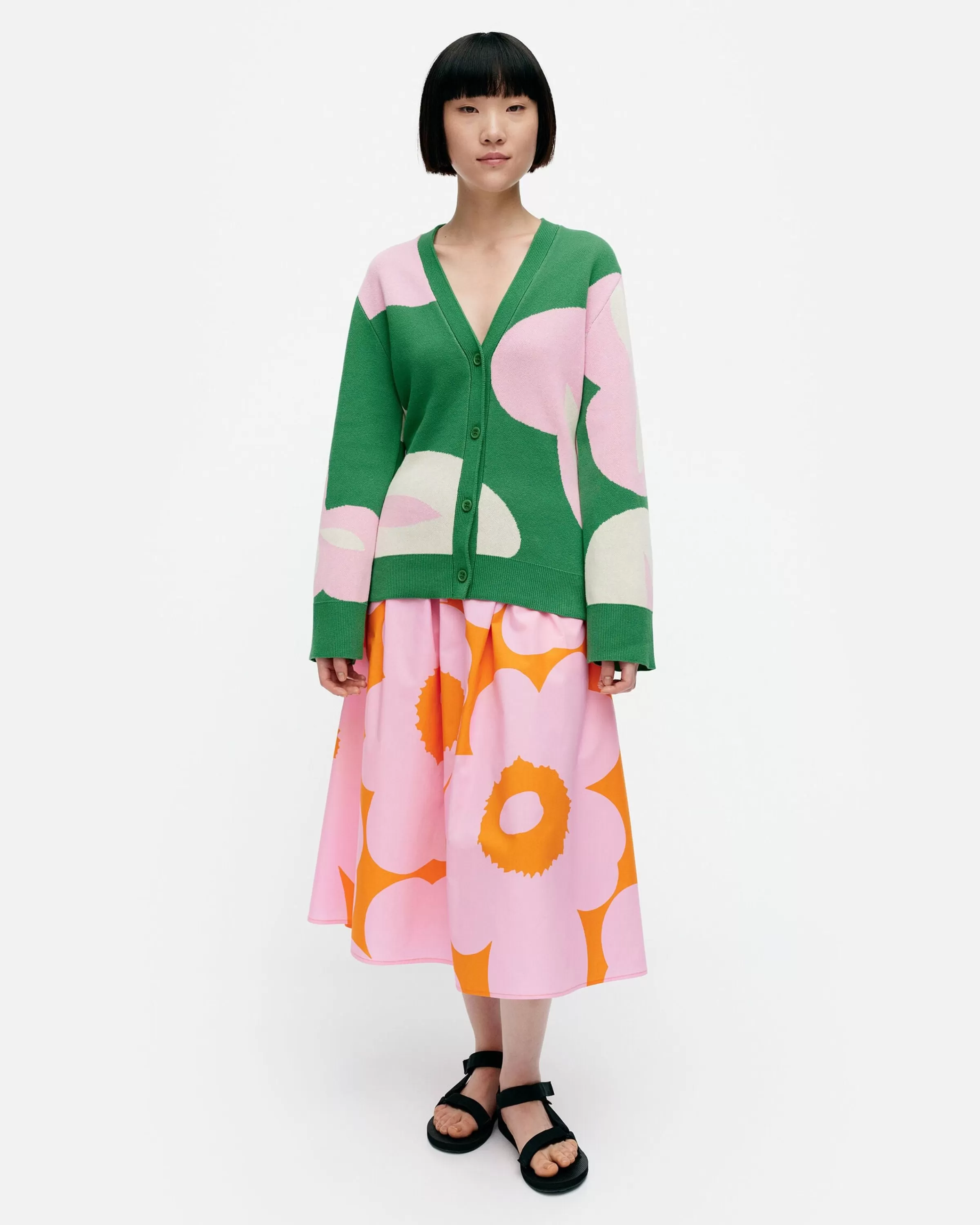 Marimekko Neuleet^Tyrske Poiminto Puuvillaneuletakki